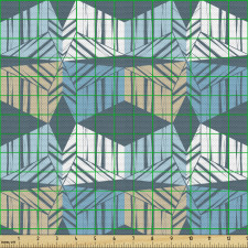 Geometrik Parça Kumaş Soyut Yaratıcı Baklava Dilim Dörtgenler 