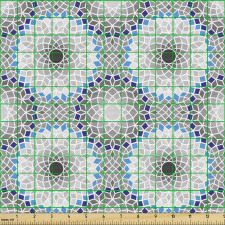 Mozaik Parça Kumaş Taş Görünümlü Geometrik Dairesel Şekiller 