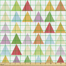 Geometrik Parça Kumaş Rengarenk Sevimli Modern Küçük Üçgenler