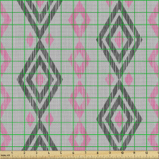 Baklava Parça Kumaş Kültürel Geometrik Eskitme Zincirli Formlar