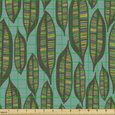 Bohem Parça Kumaş Etnik Otantik Süslemeli Retro Yaprak Motifi