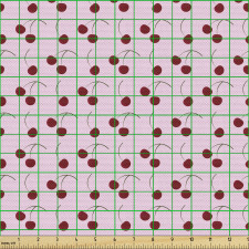 Meyve Parça Kumaş Tekrar Eden Kiraz Motifleri İlüstrasyonu