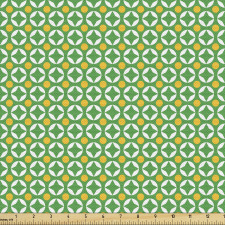 Mozaik Parça Kumaş Soyut Geometrik Küçük Dairesel Çiçek Motifi