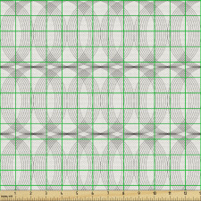 Geometrik Parça Kumaş Modern Soyut Çizgili Sarmal Halkalı Desen