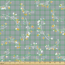 Yaratıcı Parça Kumaş İnce ve Zarif Çiçekli Ağaç Dalları Deseni