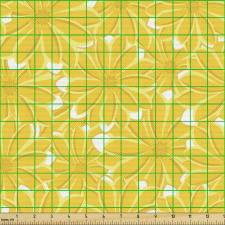 Çiçekli Parça Kumaş Tekrar Eden Papatya Motifleri İlüstrasyonu
