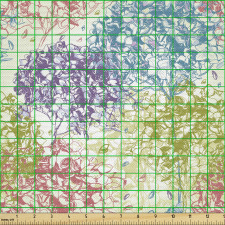 Botanik Parça Kumaş Sevimli ve Güzel Ortancaların Çizimleri