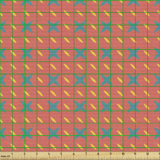 Geometrik Parça Kumaş Minimalist Şık Desenli