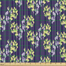 Çizgili Parça Kumaş Düz Şeritler Kır Çiçekleri Tasarımlı Desen
