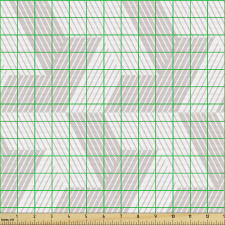 Geometrik Parça Kumaş Rastgele Çizgiler Desenli Kafes Görünümü