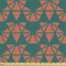 Geometrik Parça Kumaş Üçgenler ile Altıgen Piramit Desenleri