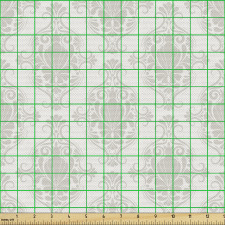 Vintage Parça Kumaş Devamlı Art Deco Tarzında Nötr Süslemeler