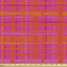Eğlenceli Parça Kumaş Rengarenk Yatay ve Dikey Şeritler Deseni