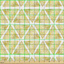 Geometrik Parça Kumaş Modern Soyut Sanatsal Süslemeli Üçgenler