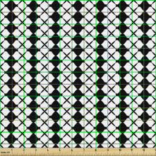 Simetrik Parça Kumaş File Benzeri Modern ve Şık Geometrik Desen