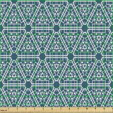 Geometrik Parça Kumaş Altıgen Üçgen ve Dörtgen ile Grafik Çizim