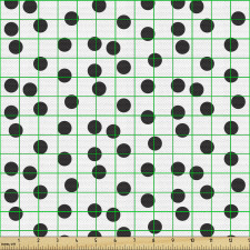 Klasik Parça Kumaş Dağınık Puantiye Desenlerinin Grafik Çizimi