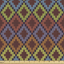 Soyut Parça Kumaş Tekrar Eden Rengarenk Kilim Motifleri Deseni