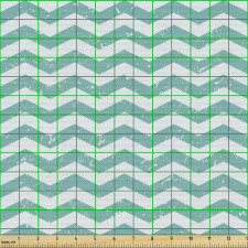 Soyut Parça Kumaş Grunge Stilinde Tekrarlı Zikzak Çizgiler