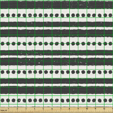 Etnik Parça Kumaş Eskitilmiş Soyut Yatay Şeritler Noktalar 