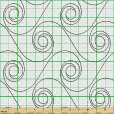Çizgili Parça Kumaş Geometrik Soyut Sarmal Sarmaşık Tasarım