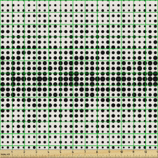 Geometrik Parça Kumaş Minik Puantiye Desenli