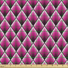 Geometrik Parça Kumaş İç İçe Geçmiş Üçgen Baklava Motifleri 