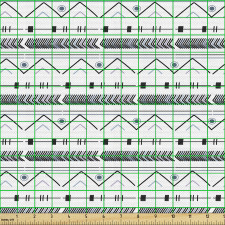 Geometrik Parça Kumaş Etnik Egzotik Klasik Soyut Yatay Motifler