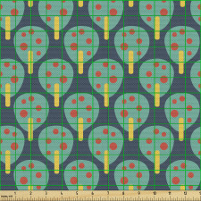 Soyut Parça Kumaş Grafik Ağaç İlhamlı Absürt Çocuksu Motifler