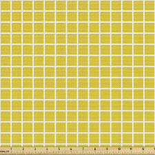 Minimal Parça Kumaş Geometrik ve Simetrik Stilde Kareli Desen