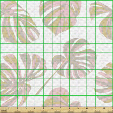 Egzotik Parça Kumaş Tropikal Yaz Temalı Hawaii Yapraklar Deseni