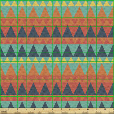 Geometrik Parça Kumaş Minik Üçgenler Desenli