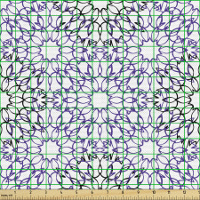 Geometrik Parça Kumaş Sanatsal Soyut Çiçeksi Mandala Çizimleri