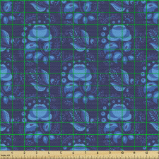 Soyut Parça Kumaş Tek Renk Çiçek Şeklinde Grafik Silüetler