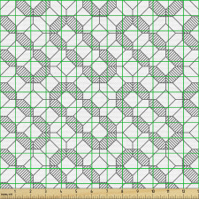 Geometrik Parça Kumaş Monokrom Tekrarlı Kare Dörtgen Tasarım