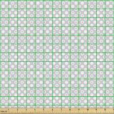 Geometrik Parça Kumaş Karo Görünümlü Puantiyeli Noktalar Deseni