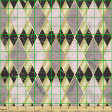 Geometik Parça Kumaş Mermer Görünümlü Baklava Dilimli Desen 