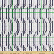 Modern Parça Kumaş Absürt Kıvrımlı Dalgalı Şeritler Süslemeli