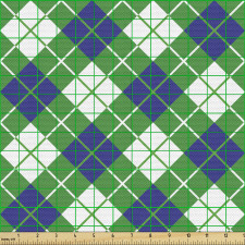Potikareli Parça Kumaş Kareli Tasarım Geometrik Temada Motifler