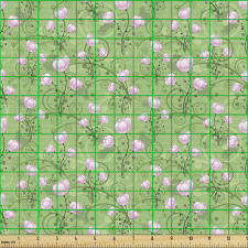 Doğa Parça Kumaş Bahar Esintili Klasik Çiçek Dalları Motifi 