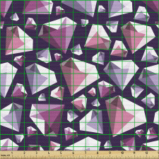 Elmas Parça Kumaş Grafik Tasarım Tekrarlı Değerli Taşlar Deseni