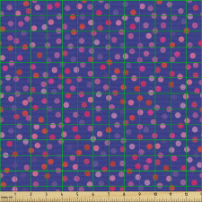 Puantiye Parça Kumaş Düz Arka Planda Rengarenk Küçük Noktalar 