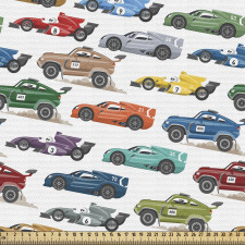 Rengarenk Parça Kumaş Küçük Yarış Ralli Arabaları Koleksiyonu