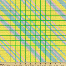 Soyut Parça Kumaş Tekrarlanan Rengarenk Diyagonal Şeritler