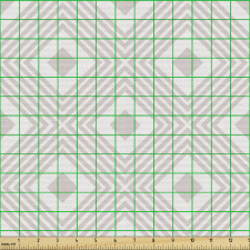 Geometrik Parça Kumaş Dekoratif Dörtgenler Desenli