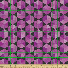 Geometrik Parça Kumaş Dekoratif Altıgenler Desenli