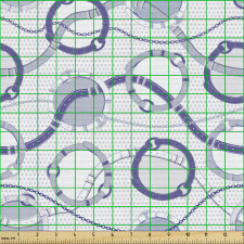 Tekstil Parça Kumaş Noktalı Arka Planda Kemer ve Kopça Çizimi