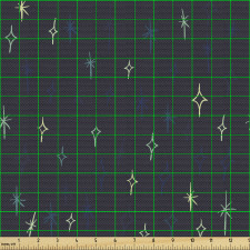 Uzay Parça Kumaş Karanlık Zemine Parıltılı Yıldızların Çizimi