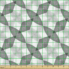 Moda Parça Kumaş Dörtgenler ile Zarif ve Dijital Desen Çizimi