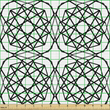 Mozaik Parça Kumaş Kesişen Çizgiler ve Şık Geometrik Desenler